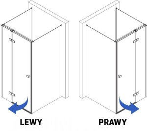 Kabina Prysznicowa Przyścienna Rea Atlas 120x80 Złota Szczotkowana 4