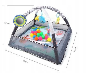 TinyMini JL652-1A Mata edukacyjna 2w1 Kojec z Piłeczkami 14