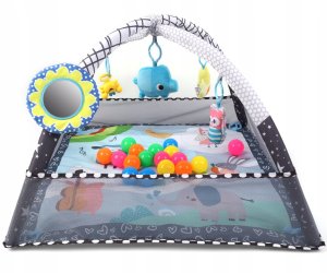 TinyMini JL652-1A Mata edukacyjna 2w1 Kojec z Piłeczkami 2