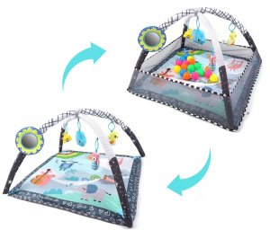 TinyMini JL652-1A Mata edukacyjna 2w1 Kojec z Piłeczkami 5