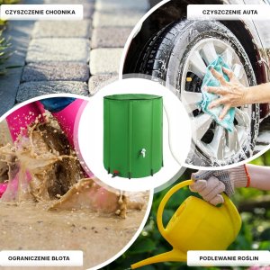 Składany Zbiornik Beczka Na Deszczówkę 750L 9