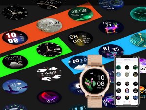 Zegarek SMARTWATCH RUBICON RNBE66 rosegold / 2 paski 8