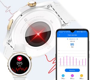 Smartwatch Rubicon Zegarek damski SMARTWATCH RNCE92 z dwoma paskami 8