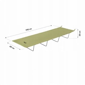 NC3504 ŁÓŻKO POLOWE ULTRA LIGHT ZIELONE NILS CAMP 5