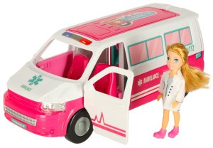 Karetka pogotowia ambulans mobilny szpital lalka akcesoria 5