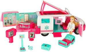 Karetka pogotowia ambulans mobilny szpital lalka akcesoria 8