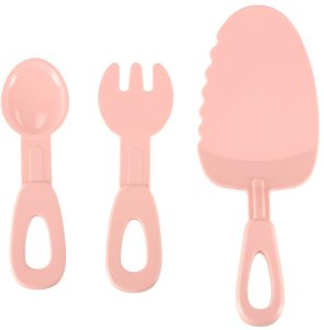 Tort urodzinowy piętrowy do krojenia na rzepy muzyka światła kuchnia 16 elementów różowy 14