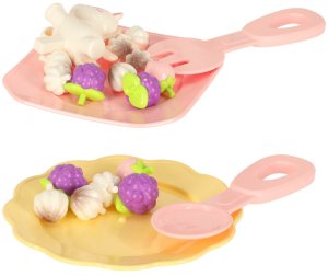 Tort urodzinowy piętrowy do krojenia na rzepy muzyka światła kuchnia 16 elementów różowy 9