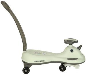 Jeździk grawitacyjny LED Swing FIX S1 skuter z rączką szary max 65kg 2