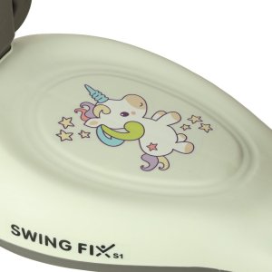 Jeździk grawitacyjny LED Swing FIX S1 skuter z rączką szary max 65kg 10