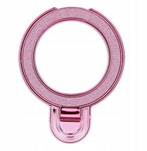 Stojak na telefon CIRCLE GLITTER - naklejany - różowy 2