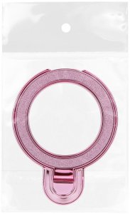 Stojak na telefon CIRCLE GLITTER - naklejany - różowy 4