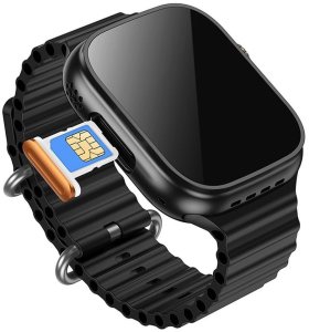 Smartwatch Hoco 1,96" TFT 4G z fukcją rozmowy DYD01 czarny 2