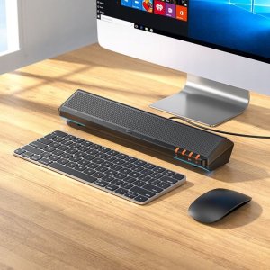 Głośnik Hoco Głośnik bluetooth 2 x 3W 2w1 BS66 czarny 3