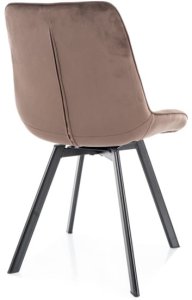 Krzesło pikowane do salonu MONTI VELVET cappuccino 3