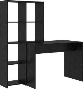 Biurko vidaXL Czarne 138.5 cm x 55 cm 2