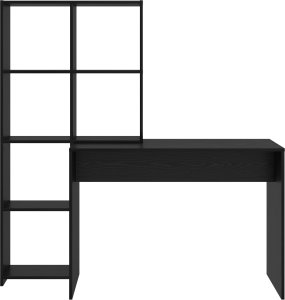 Biurko vidaXL Czarne 138.5 cm x 55 cm 4