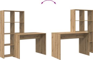 Biurko vidaXL Dąb Artisan 138.5 cm x 55 cm 8