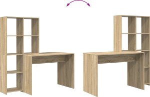 Biurko vidaXL Dąb Sonoma 138.5 cm x 55 cm 8