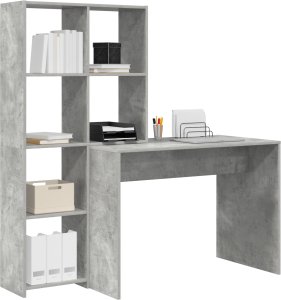 Biurko vidaXL Szare 138.5 cm x 55 cm 2