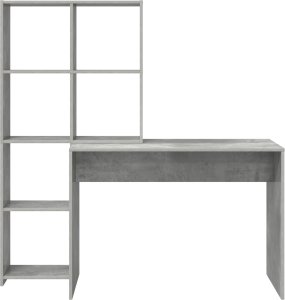 Biurko vidaXL Szare 138.5 cm x 55 cm 3