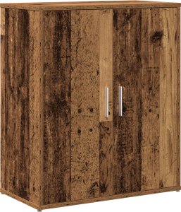 vidaXL Highboard z półką do przechowywania z drzwiami 2 pcs Stare drewno 60 x 31 x 70 cm 6