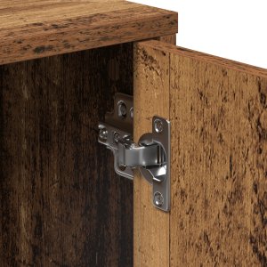 vidaXL Highboard z półką do przechowywania z drzwiami 2 pcs Stare drewno 60 x 31 x 70 cm 10