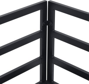 vidaXL Zestaw Sof na Ogród 5 pcs Czarny 213 x 71.5 x 71 cm Aluminium 3