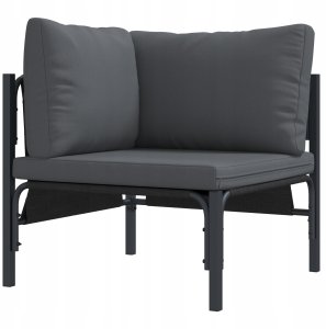 vidaXL Zestaw Sof na Ogród 6 pcs Antracytowy Stal 7