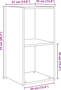 vidaXL Zestaw szafek RTV z półką z przechowywaniem 6 pcs Dąb rzemieślniczy 2
