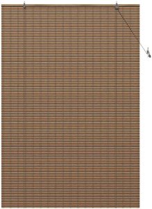 vidaXL Żaluzje i rolety z zasłonami Brązowy 140 x 220 cm Bambus 2