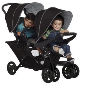 Graco Stadium Duo – dvivietis vežimėlis | Juoda Pilka 4