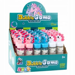 Bańki Mydlane Jednorożec 3 Otwory Do Baniek Mix Kolorów 30ml LEAN TOYS 5