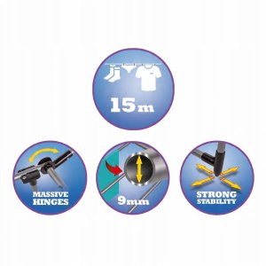 Suszarka uniwersalna  ZIKR LT8104 powierzchnia 15 metrów 4