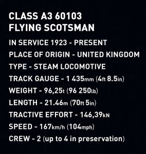 Klocki Lokomotywa Flying Scotsman BSL 12