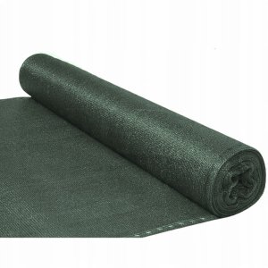 Siatka Cieniująca Na Ogrodzenie Płot Maskująca Zielona 1.5M 50M 140g/m² 3