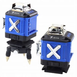Poziomica Laserowa Płaszczyznowa 4D 16 Linii Walizka 2 Akumulatory Niebieska 2