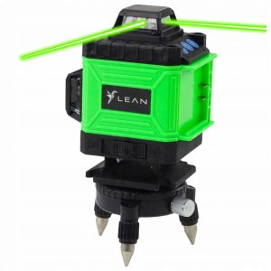Poziomica Laserowa Płaszczyznowa 4D 16 Linii Torba 2 Akumulatory Zielona 3