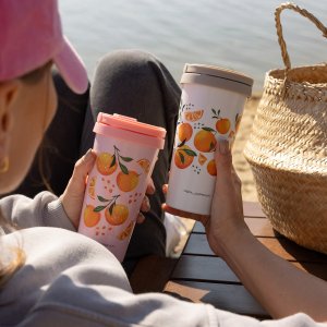 Kubek termiczny nierdzewny Florina Orange Happy 500 ml 4