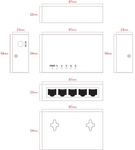 Unmanaged 5 port Switch 2