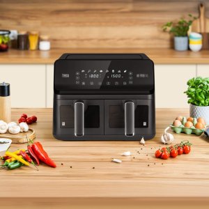 Frytkownica beztłuszczowa TEESA AIR FRYER DUAL POT XXL 8L 2700W 6