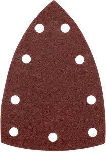 Papiery ścierne na rzep, żelazko 100 x 147 mm, P120, 5 szt., z 9 otworami do 04-623 3