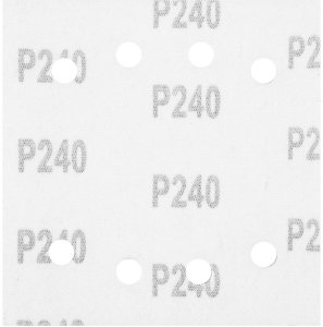 Papiery ścierne na rzep, kwadrat 113 x 113 mm, P240, 5 szt., z 8 otworami do 04-623 4