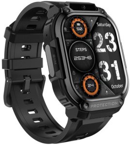 SMARTWATCH ZEGAREK ROZMOWY MENU POLSKIE DAMSKI MĘSKI CZARNY SPORT PL SMART DM63 9