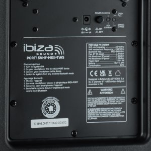 Kolumna mobilna Ibiza PORT15VHF-MKII-TWS one size 25