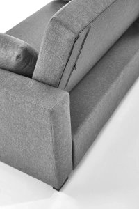 Sofa rozkładana z funkcją spania PAULINIO szara HALMAR 11