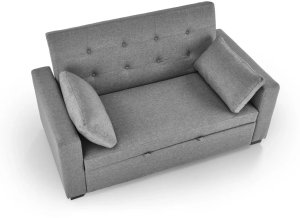 Sofa rozkładana z funkcją spania PAULINIO szara HALMAR 6