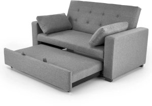 Sofa rozkładana z funkcją spania PAULINIO szara HALMAR 7