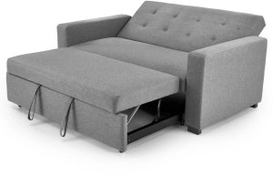Sofa rozkładana z funkcją spania PAULINIO szara HALMAR 8