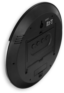 Hama ZEGAR ELEKTRONICZNY ŚCIENNY Z DCF ISCHIA Z TRMOMETREM CZARNY 3
